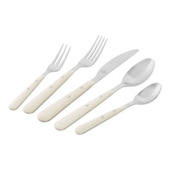 20-pc, Matte, Flatware Set, Cream