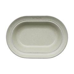 10-inch, Oval Serving Dish, white truffle
