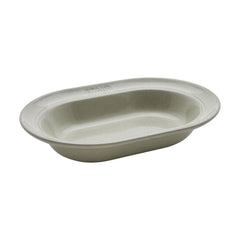 10-inch, Oval Serving Dish, white truffle