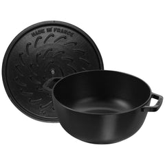 5.25 qt, Essential French Oven with Snake Lid, black matte