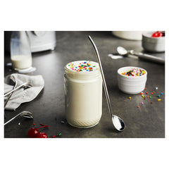 5-pc, Spoon Straw Set With Cleaning Brush